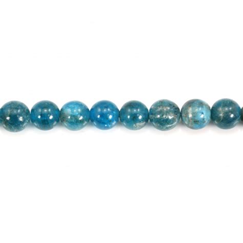 Apatite Ronde A Mm X Pcs Perles En Pierres Gemmes