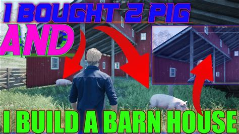 I Build A Big Barn House Ranch Simulator Gameplay 1 Youtube