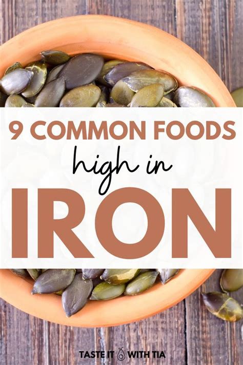 9 foods high in iron – Artofit