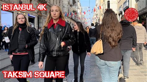 City Center Istanbul Istiklal Street Taksim Walking Tour 4K YouTube