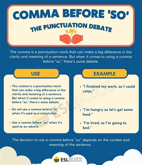 Comma Before So Should You Use A Comma Before So ESLBUZZ