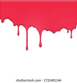 Dripping Blood Isolated On White Texture Stock Vector Royalty Free