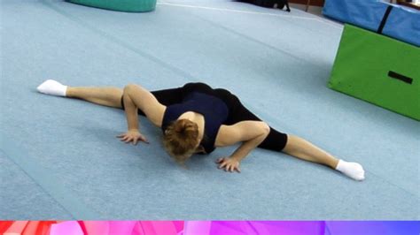 Straddle Jump To Frontal Split Gymnastics Cheerleading Gymnastics