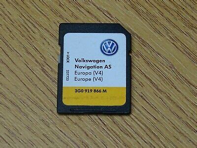 Original Vw Discover Sat Nav Navigation Wie Sd Card Europa V