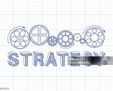 strategy graph paper stock illustration  image  activity
