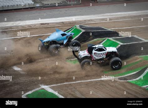 Monster Jam London 2022 Monster Truck Show Olympic Stadium London Uk