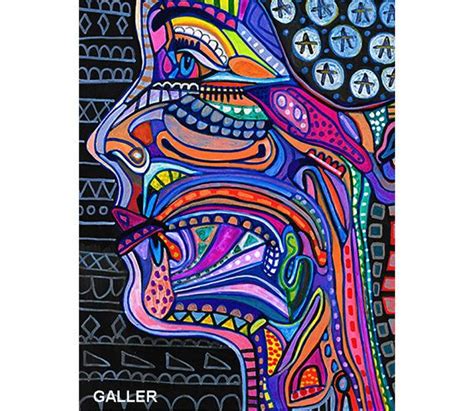 Modern Anatomy Art Print Poster Of Painting By Heather Galler Science