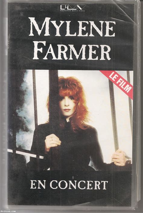 Cassette vidéo K7 VHS Mylène Farmer en concert 1990