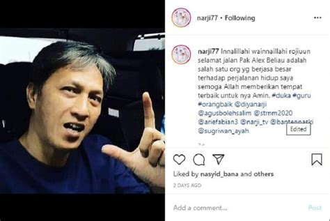 Lama Tak Nongol Di Layar Kaca Narji Bagikan Kabar Duka Dari Sosok Yang