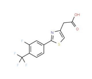 2 2 3 Fluoro 4 Trifluoromethyl Phenyl 1 3 Thiazol 4 Yl Acetic Acid