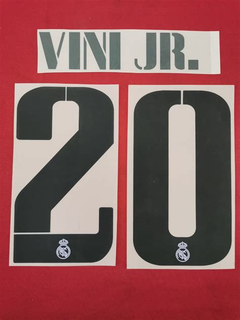 22 23 Real Madrid Home UCL Nameset VINI JR 20