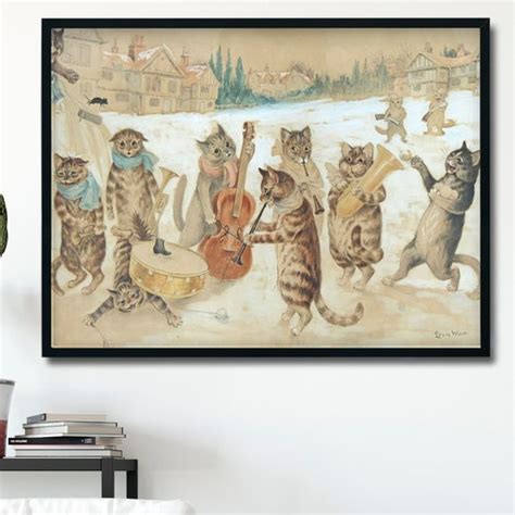 Cat S Nightmare By Louis Wain 1890 Vintage Giclee Art Etsy