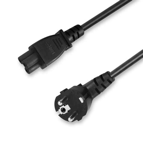 Eu 3 Prong Standard Ac Cable Connector Supply Plug 3 Pin To Iec C5 Power Cord Custom Power