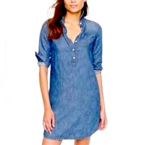 J Crew Factory Dresses J Crew Denim Shirt Mini Dress Poshmark