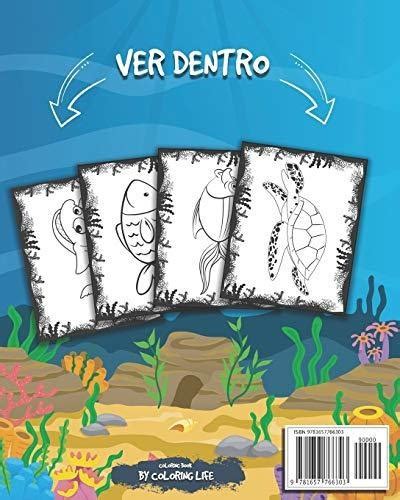 Descubre El Mar Libro De Colorear Para Niños 8 X10 Envío gratis