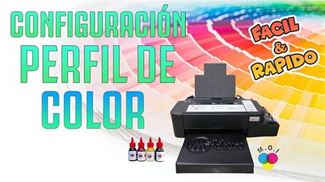 Configuraci N Perfil De Color Para Sublimaci N F Cil Y R Pido Youtube