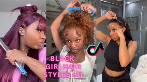 Trending Hair Styles Tutorial For Black Girls Tiktok Compilation 4