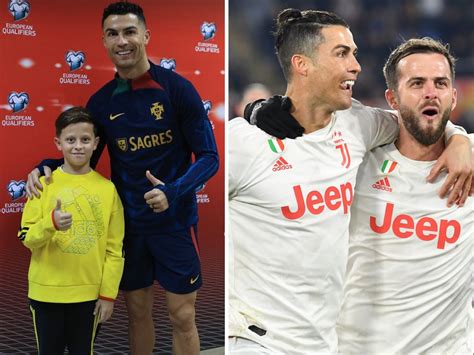 Miralem Pjanic Poste Cristiano Ronaldo Avec Son Fils La Légende Dit