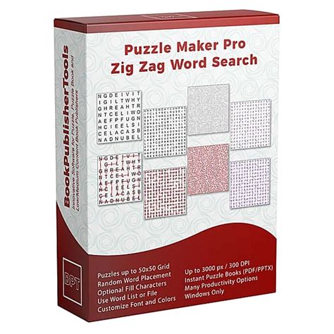 Puzzle Maker Pro Standard Word Search Bookpublishertools