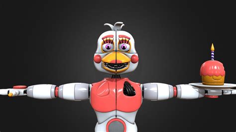 Fnaf 6 Funtime Chica Download Free 3d Model By Fgvcvvjn Ba28bcb Sketchfab