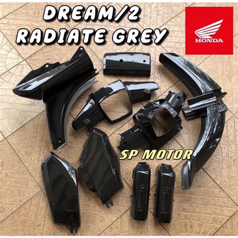 Honda Ex Dream Original Bsh Body Cover Set Radiate Grey Shopee