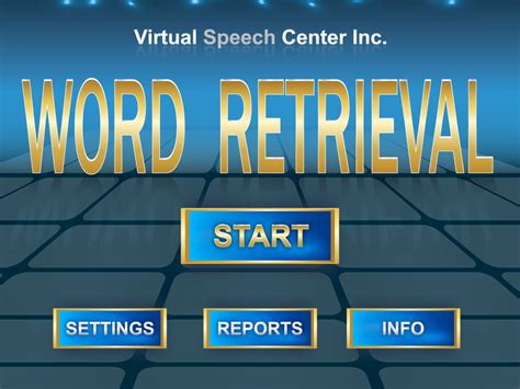 In My Appinion Word Retrieval Simply Speech