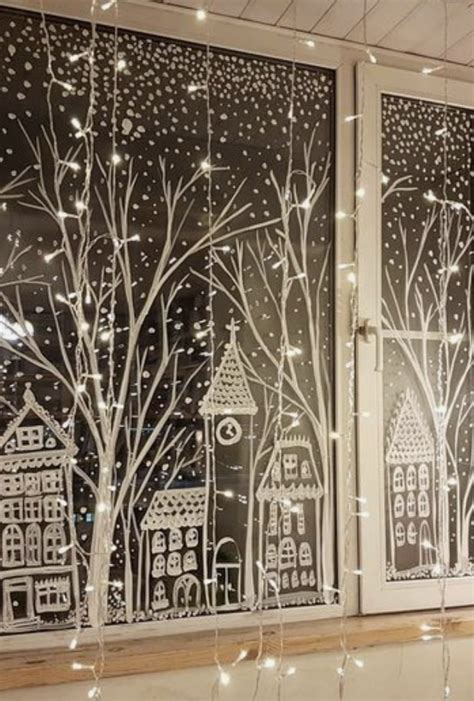 30 Cute Christmas Window Painting Ideas Nikkis Plate