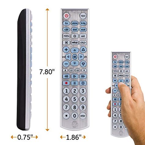 GE Big Button Backlit Universal Remote Control For Samsung Vizio Lg