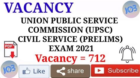 Upsc Civil Service Prelims Exam Notification Youtube