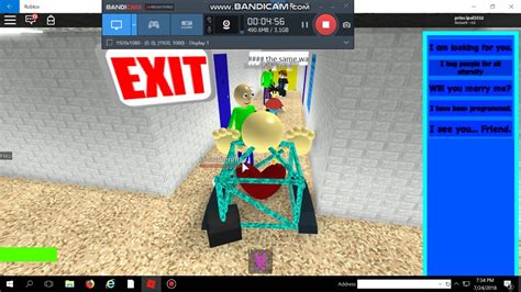 Baldi S Basic In Roblox Roblox Part Youtube