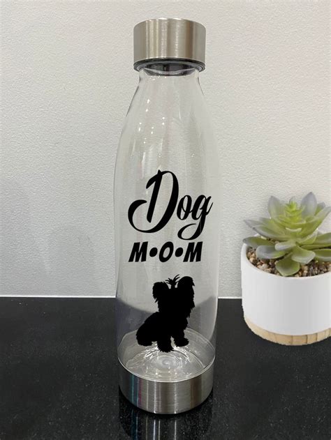 Dogs Lovers Personalized Water Bottle Pets Name T Etsy