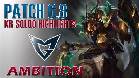 Samsung Ambition Kha Zix Jungle KR SoloQ Highlights YouTube