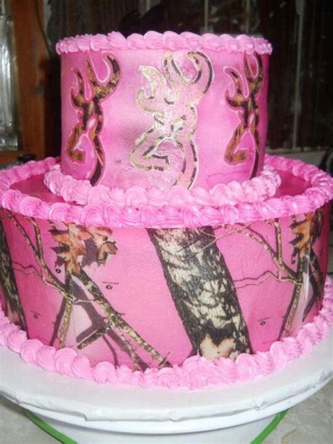 17 Best Images About Pink Camo Cake On Pinterest Pink Birthday Cakes