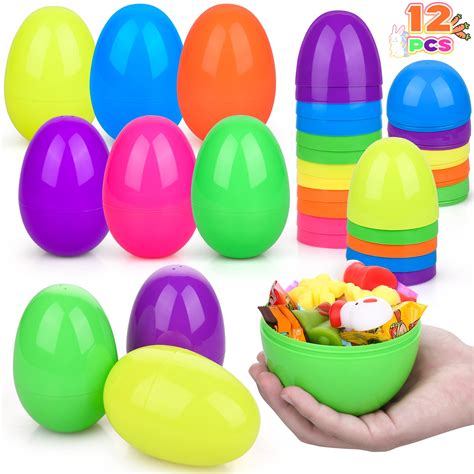 Buy Biulotter 12 Pcs Jumbo Easter Eggs Printed Plastic Easter Eggs