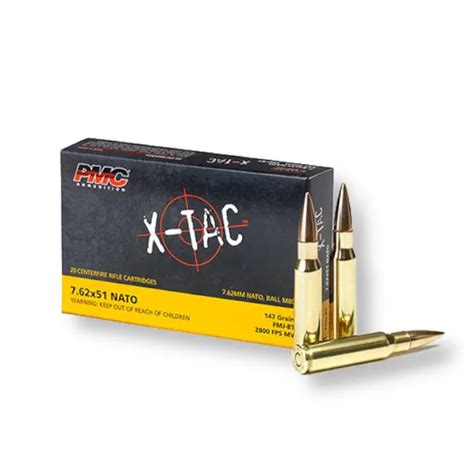 PMC 7 62x51mm Ammo For Sale 147gr FMJ BT 7 62X 500 Rounds