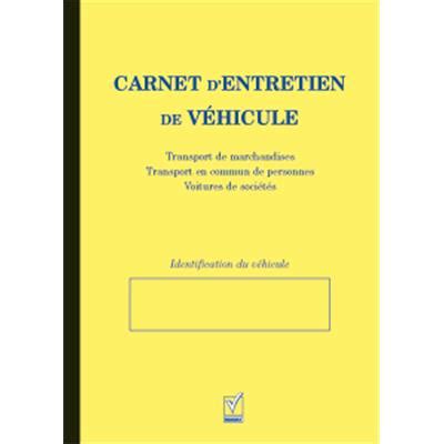 CARNET D ENTRETIEN VEHICULE Remarkable