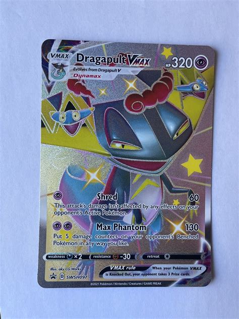 Dragapult Vmax SWSH097 Full Art JUMBO Black Star Promo Pokemon Card