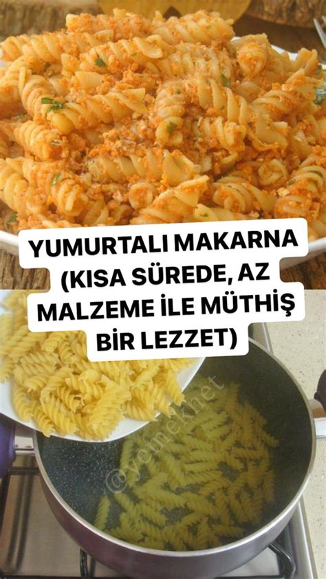 Yumurtalı Makarna Tarifi Resimli Anlatım Yemek Tarifleri