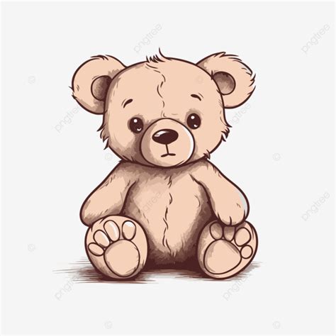 Teddy Bear Outline Vector Sticker Clipart Drawing Of A Teddy Bear In