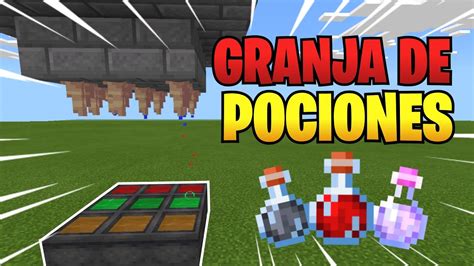 Como Hacer Una Granja De Pociones En Minecraft Pe Pociones