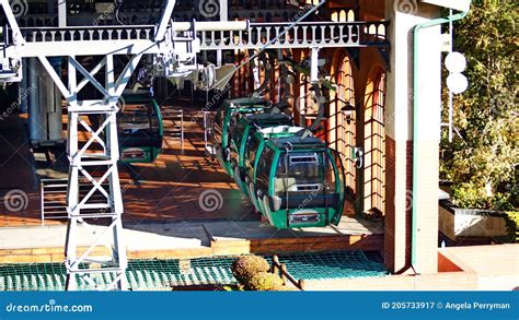 Cable Cars in the Harties Aerial Cableway Station Editorial Photography ...