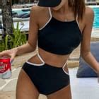 Honolulu Contrast Trim Bikini Set YesStyle