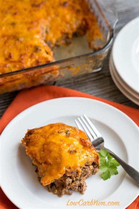 Low Carb Bacon Cheeseburger Casserole Keto Friendly Low Carb Yum