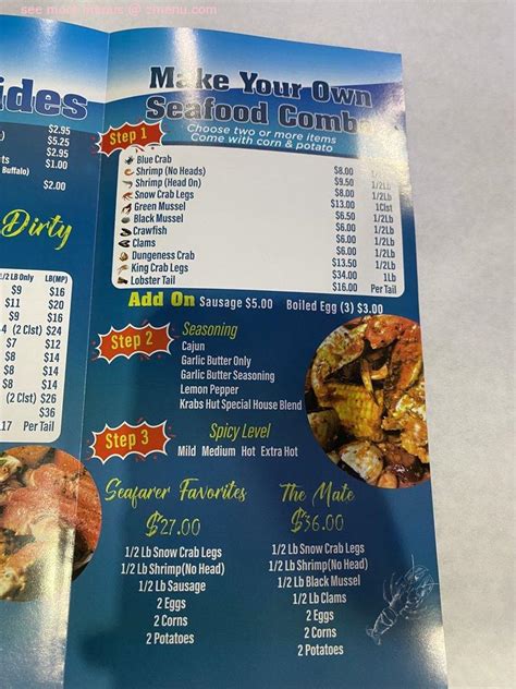 Online Menu of Mr Krabs Hut Restaurant, Union City, Georgia, 30291 - Zmenu