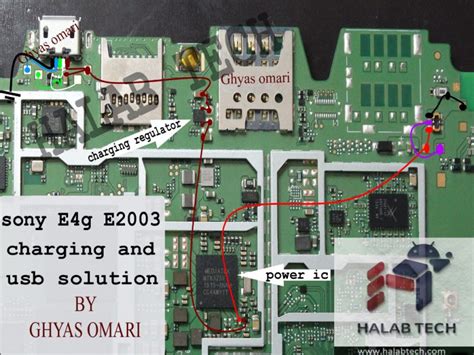 حلب تك Halabtech sony E4g E2003 charging and usb solution