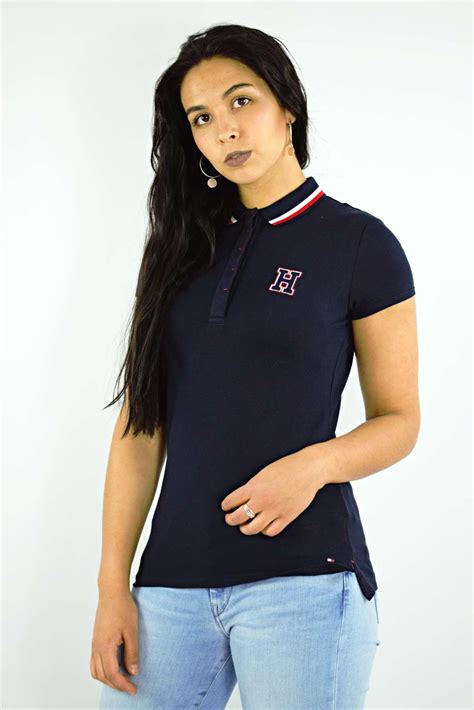 KOSZULKA POLO DAMSKA TOMMY HILFIGER WW0WW24912 GRANATOWA