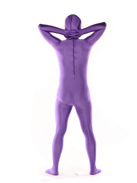 Purple Spandex Lycra Unisex Zentai Suit