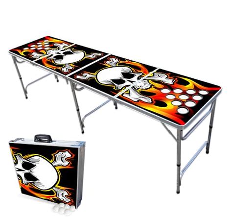 Partypong 8 Foot Folding Beer Pong Table Wcup Holes