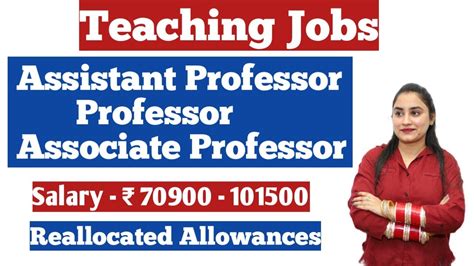 Assistant Professor Vacancy Associate Professor Professor