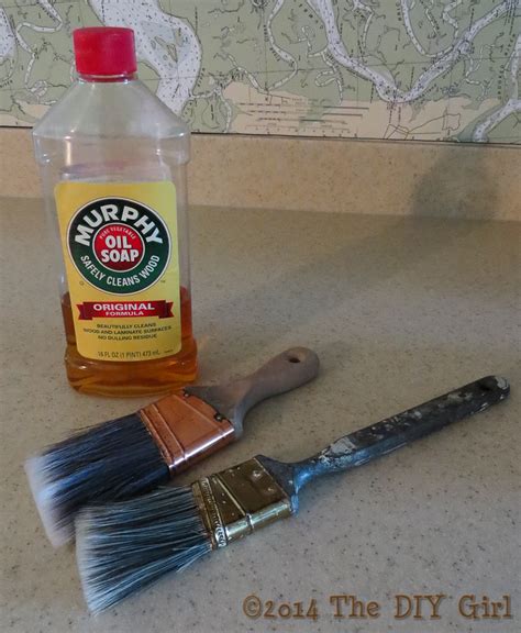 Cleaning Paint Brushes And Rejuvenating Them With Murphy Oil Soap The